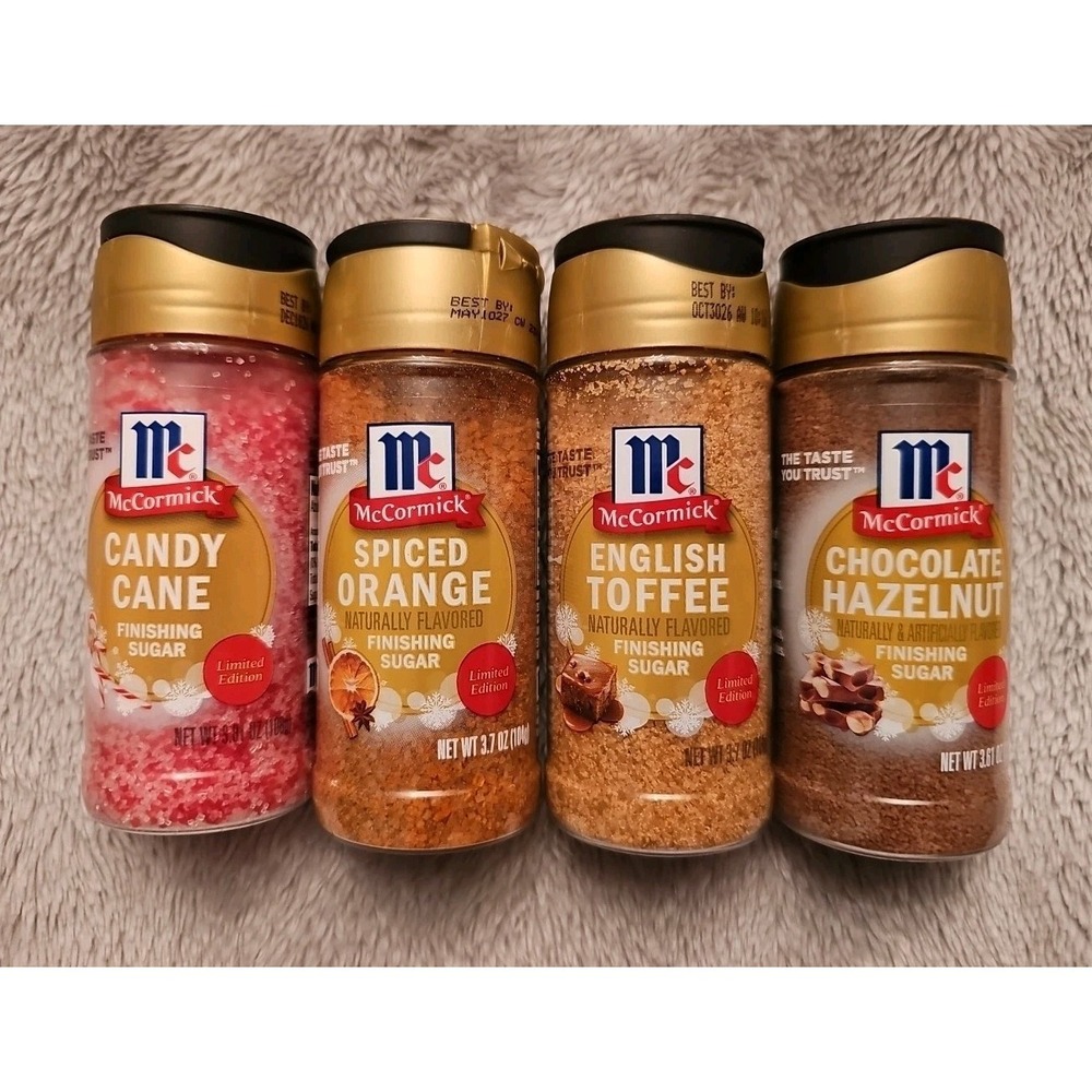 McCormick Limited Edition Set Of 4 Holiday Finishing Sugars 2025
